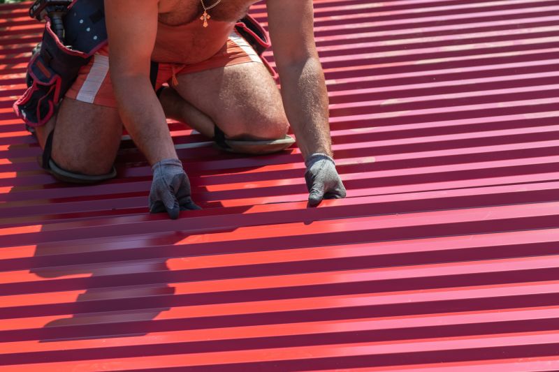 Close-up of Steel Roofing